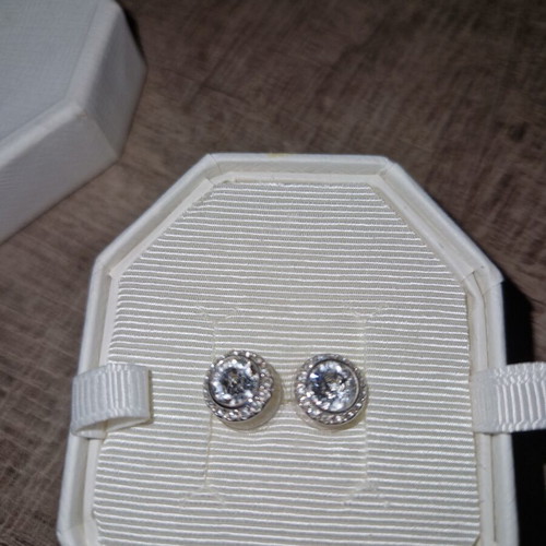 Swarovski silver earrings