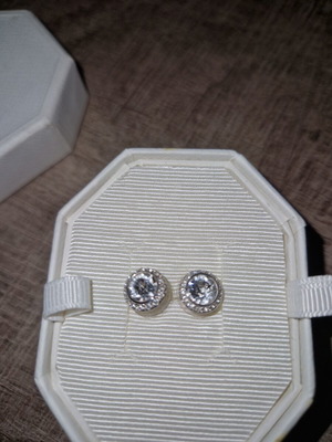 Swarovski silver earrings
