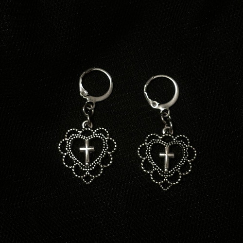 Handmade earrings silver color new