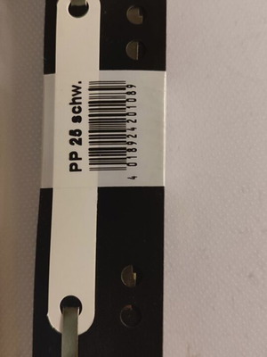 Metal Filing Strips Set of 25 Black 34x150 mm New