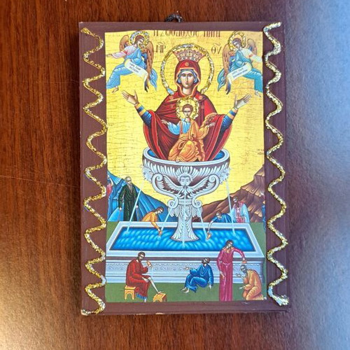 Religious icons, set of 16, various sizes and materials