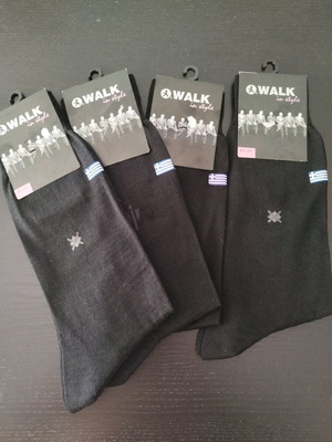 Men's socks new, pack of 6, cotton, black, size 40-41