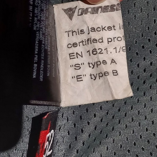Dainese M4 Sports Touring leather motorcycle suit used EU 52 / UK 42