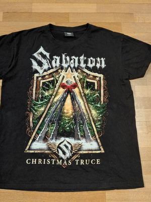 Sabaton Christmas Truce Shirt size L like new, black