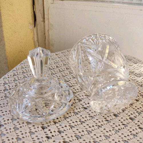 Glass vases like new, small, height 16cm and 10cm