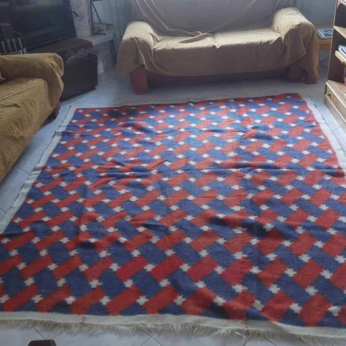 Handmade velentza new with red, white and blue patterns 2.06x2.43