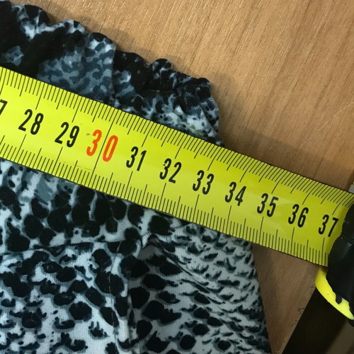 Black and white pants with snake pattern used