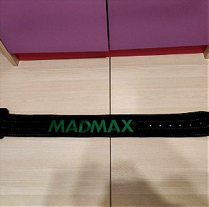 Ζώνη βαρών powerlifting Mad max medium suede