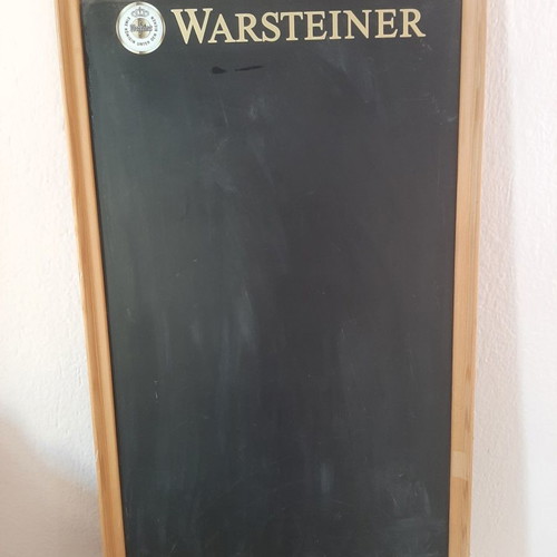 Warsteiner chalkboard sign used