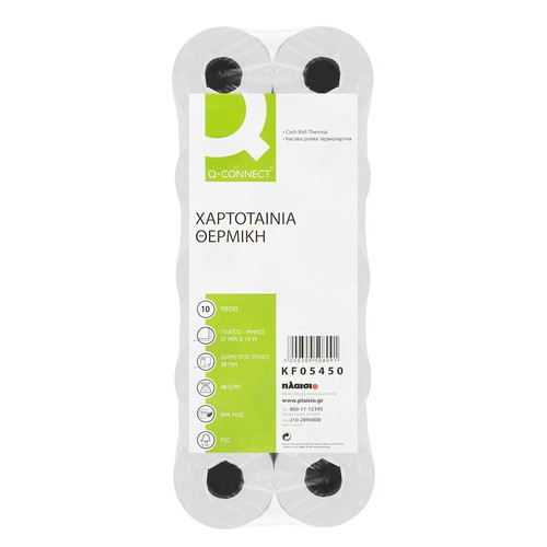 Q-Connect Thermal Paper Roll Pack of 10 57 mm x 19 m New