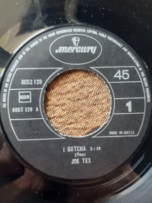 Joe Tex I Gotcha / A Mother's Prayer 7" single μεταχειρισμένο, R&B / Soul