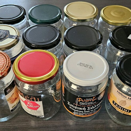 Honey jars like new, pack of 12, 1 kilogram capacity