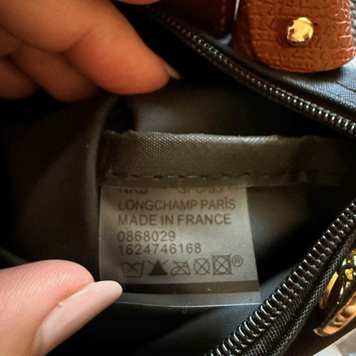 Longchamp Le Pliage pouch mini like new, black and brown