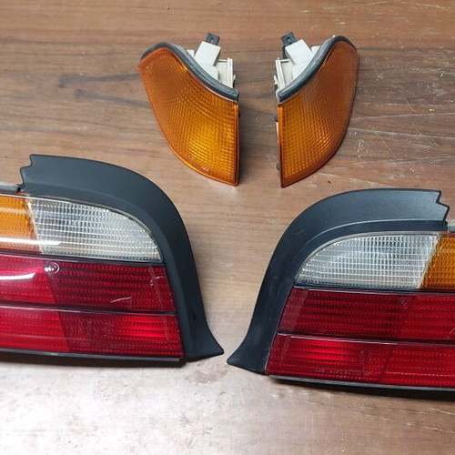 BMW E36 coupe/cabrio rear lights and front orange indicators used, genuine