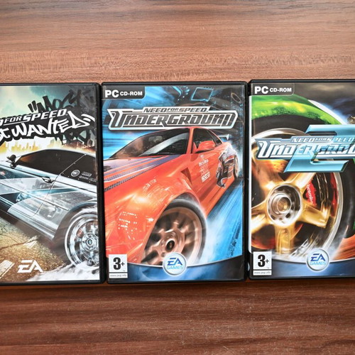 Need for Speed Collector's Series PC game with Underground, Underground 2, Most Wanted
