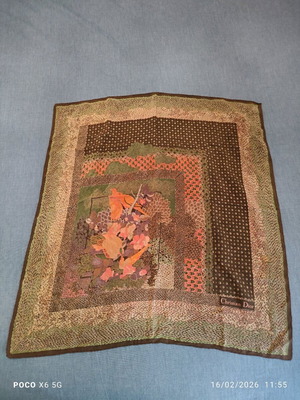 Christian Dior vintage silk scarf like new, multicolor