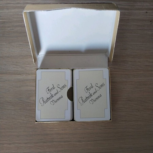 Piatnik Madame Patience Playing Cards set used, 2 decks with box