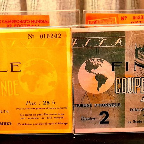 Mundial 1930, '34, '38 Official Replica Tickets New