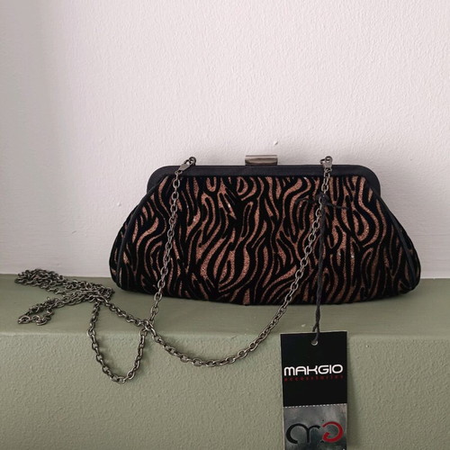 Makgio crossbody bag new, black bronze