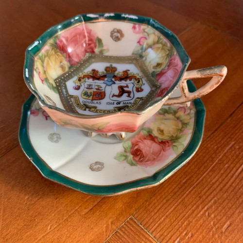 Victoria ware cup and saucer like new, Austrian antique 1904-1918