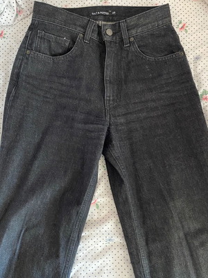 Wide leg jeans Salt & Pepper black, size 25, like new