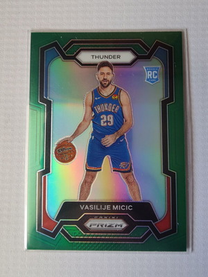 Panini-Prizm Basketball Card Vasilije Micic RC Green Prizm 2023-24 new