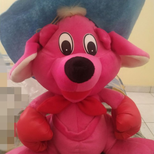Pink stuffed toy like new, 40 centimeters tall