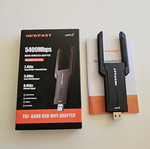 Newfast AXE5400 WiFi 6E USB προσαρμογέας τριπλής ζώνης, νέος