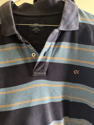 Oxford Company long-sleeve polo shirt XL blue like new