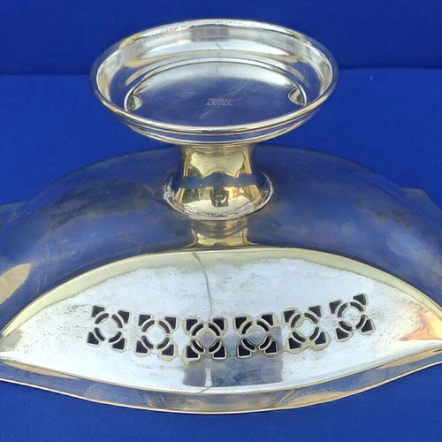 Crusader Large Silver-Plated Bowl used, vintage Australian 1930s