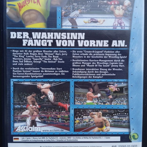 Legends of Wrestling PS2 game like new, PAL edition with box