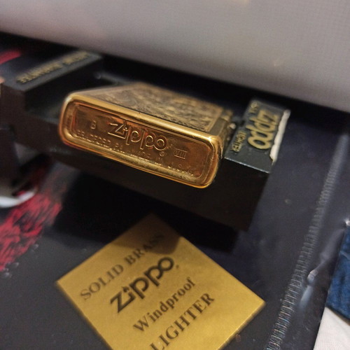 Zippo Venetian 352B solid brass lighter new