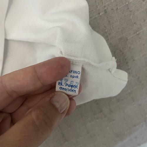 White short-sleeve shirt for boys 10-12 years