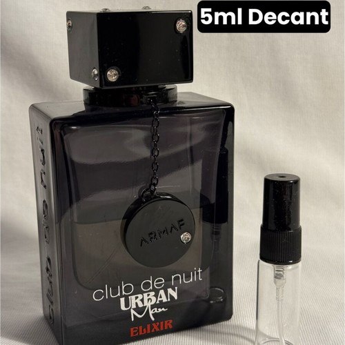 Armaf Club De Nuit Urban Elixir Eau de Parfum 5ml decant like new