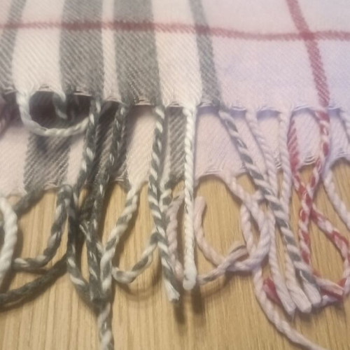 Achilleas Accessories pink checkered scarf new