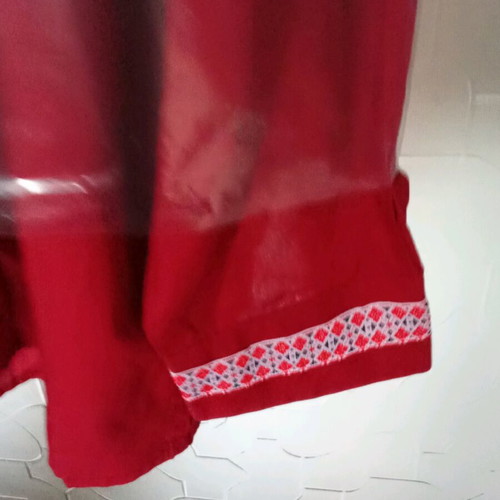 Men's traditional Bulgarian shirt new, red, handmade embroidery