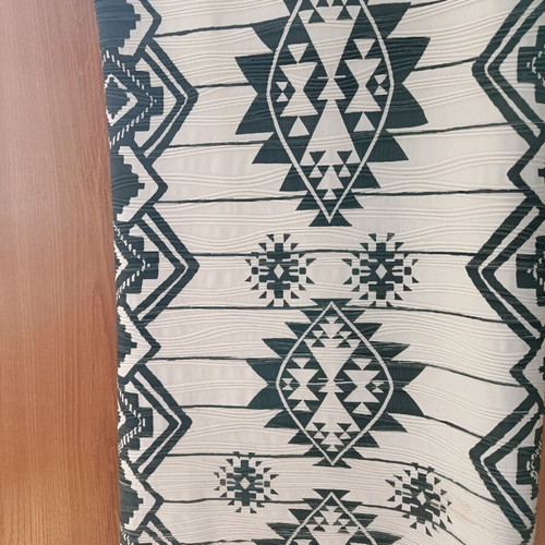 Bershka dress like new, black and white with geometric patterns, size L