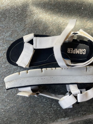 Camper platform sandals like new, white, size 39