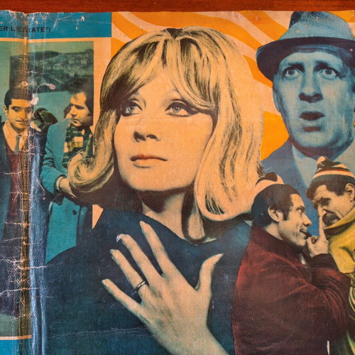 Franco & Ciccio Le Vedove Allegre vintage Italian movie poster linen-backed