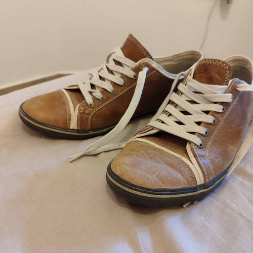 Sebago men's leather shoes new, collectible 2012, brown, size 44.5