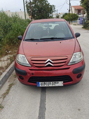 Citroen C3 2008 compact car, manual, petrol, red