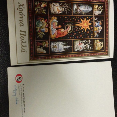 Christmas cards and tags like new, pack of 6 cards and 9 tags