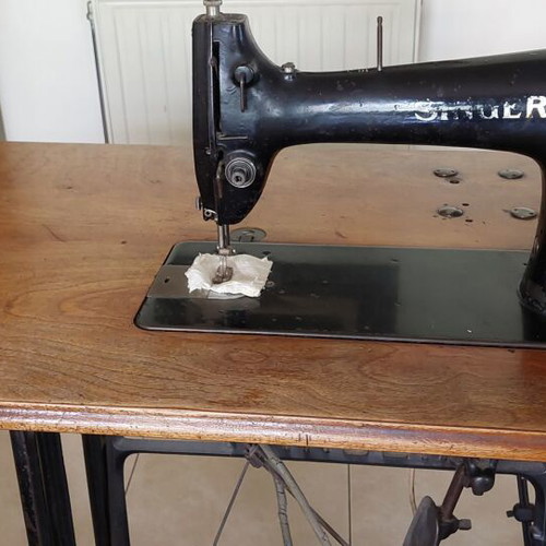 Singer 95k41 sewing machine used with motor professional