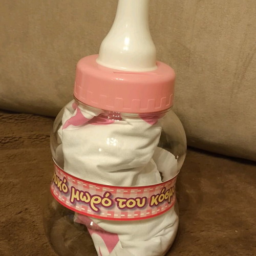 Children's pillowcase new for newborn girl with bottle-shaped piggy bank case