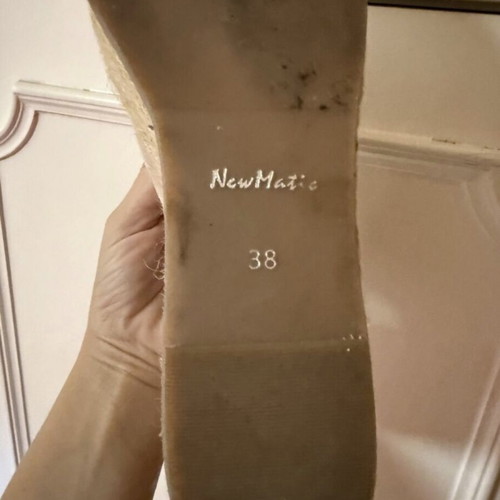 New Matic nude beige espadrilles with suede look, like new