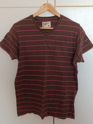 T-shirt men's blouse Pull&Bear size M like new, brown and pink
