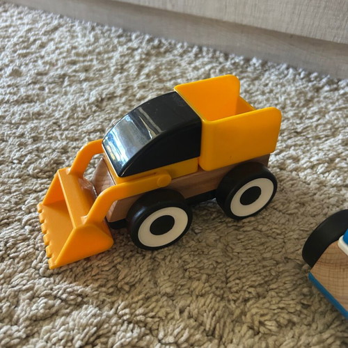 LILLABO IKEA wooden toy car set used