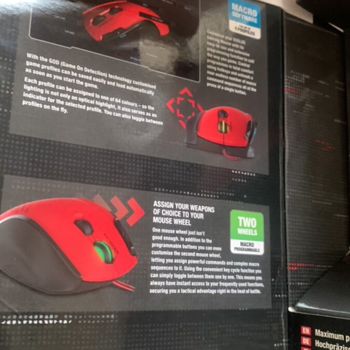 Speedlink Scelus Gaming Mouse new with dual scroll wheels