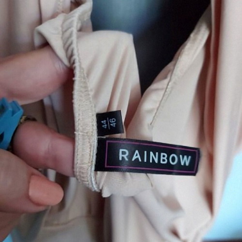 Φόρεμα Rainbow σαν καινούργιο με τσόκερ και κάπα για επίσημη περίσταση XXL-3XL