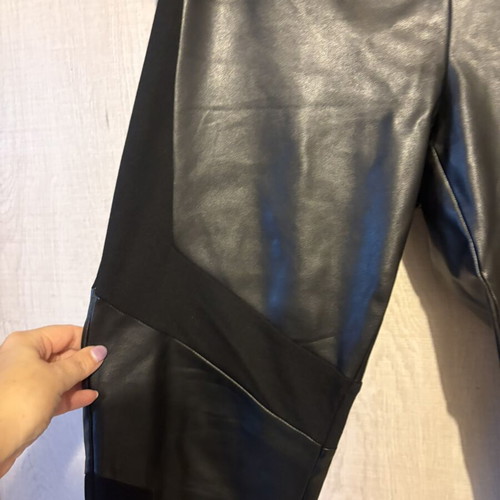 Women's leather pants like new, black, size 4XL